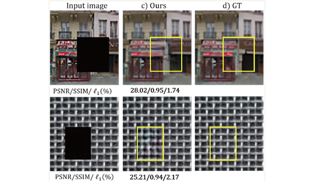 Frequency-based inpainting